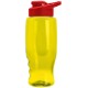 Transparent Grip Poly-Pure Sport Bottle, 27oz. - Drink Thru Lid