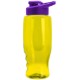 Transparent Grip Poly-Pure Sport Bottle, 27oz. - Drink Thru Lid
