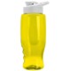 Transparent Grip Poly-Pure Sport Bottle, 27oz. - Drink Thru Lid