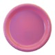Round Plastic Plate, 7"