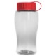 Mini Transparent Sports Bottle, 18oz. - Tethered Lid