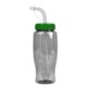 Transparent Grip Poly-Pure Sport Bottle, 27oz. - Straw Lid