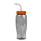 Transparent Grip Poly-Pure Sport Bottle, 27oz. - Straw Lid