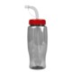 Transparent Grip Poly-Pure Sport Bottle, 27oz. - Straw Lid