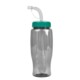 Transparent Grip Poly-Pure Sport Bottle, 27oz. - Straw Lid
