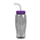 Transparent Grip Poly-Pure Sport Bottle, 27oz. - Straw Lid