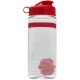 Grip Stripe Shaker Tritan™ Bottle, 20oz. - Flip Top Lid