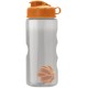 Finger Grip Shaker Tritan™ Transparent Bottle, 22oz. - Flip Top Lid