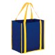 Two-Tone Non-Woven Grocery Shopper with Poly Board Insert