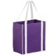 Two-Tone Non-Woven Grocery Shopper with Poly Board Insert