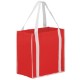 Two-Tone Non-Woven Grocery Shopper with Poly Board Insert