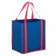Two-Tone Non-Woven Grocery Shopper with Poly Board Insert