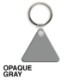 Triangle Soft Vinyl Key Tag
