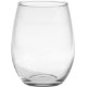 Stemless White Wine Glass - Deep Etched, 21oz.