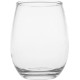 Stemless Wine Glass - Deep Etched, 12oz.