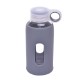 Glass Water Bottle w/ Silicone Grip, 12oz.