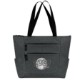 Premium Heathered Zippered Tote