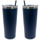 Kick Stainless Steel Tumbler w/ Straw, 22oz.