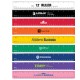 Colorful 12" Ruler