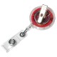 Jumbo See-Thru Rectractable Badge Reel, Alligator Clip