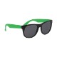 Youth Sized Vibrant Trim Rubberized Sunglasses