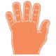 Foam High 5 Hand Mitt, 15"
