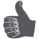 Foam Thumbs Up Hand Mitt, 15"