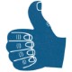 Foam Thumbs Up Hand Mitt, 15"