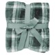 Flannel Plush Pattern Plaid Blanket, 50" x 60"