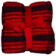 Flannel Plush Pattern Plaid Blanket, 50" x 60"