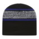 Variegated Striped Knit Beanie