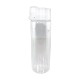 Durable Clear Glass Water Bottle w/ Flip Top Lid, 20oz., Full Color Imprint