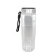 Durable Clear Glass Bottle w/ Screw-on Lid, 20oz., Full Color Imprint