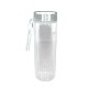 Durable Clear Glass Bottle w/ Screw-on Lid, 20oz., Full Color Imprint
