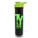 Double Wall Bottle with Drink-Thru Lid, 16oz.