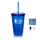 Double Wall Tumbler w/ Corporate Color Chocolates, 16oz.