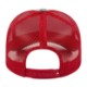 Blended Wool Acrylic Flat Bill Structured Cap with Mesh Back