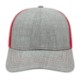Blended Wool Acrylic Flat Bill Structured Cap with Mesh Back