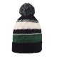 Striped Team Pom Beanie