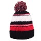 Striped Team Pom Beanie