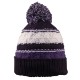 Striped Team Pom Beanie