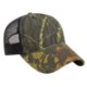 Camo Constructed Cap with Solid Color Mesh Back