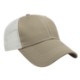 Contrast Stitch Chino Twill Unconstructed Cap with Mesh Back