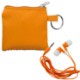 Sporty Pouch Keyring w/ Colorful Earbuds