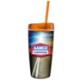 Insulated Tumbler w/ Bright Lid & Straw, 16oz.