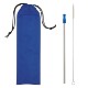 Stainless Steel Straw w/ Cleaning Brush & Pouch