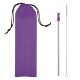 Stainless Steel Straw w/ Cleaning Brush & Pouch