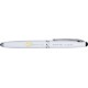 Schifano Triple Function Retractable Metal Pen w/ LED Light & Stylus
