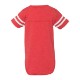 Rabbit Skins® Combed Ringspun Cotton Infant Football Fine Jersey Bodysuit