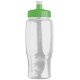 Transparent Grip Poly-Pure Sport Bottle, 27oz. - Push Pull Lid